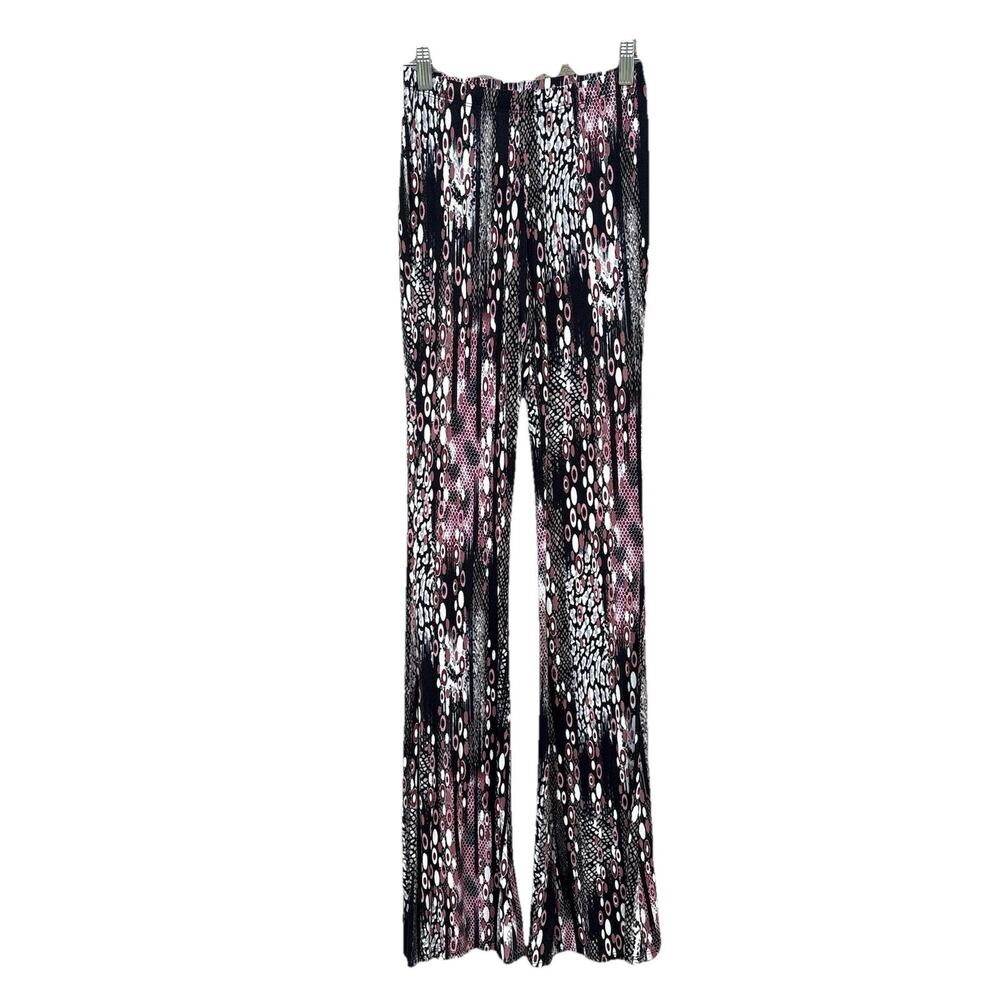 Fashion Nova Bellbottom Retro Print Long Flare Lounge Pants, Women’s XS